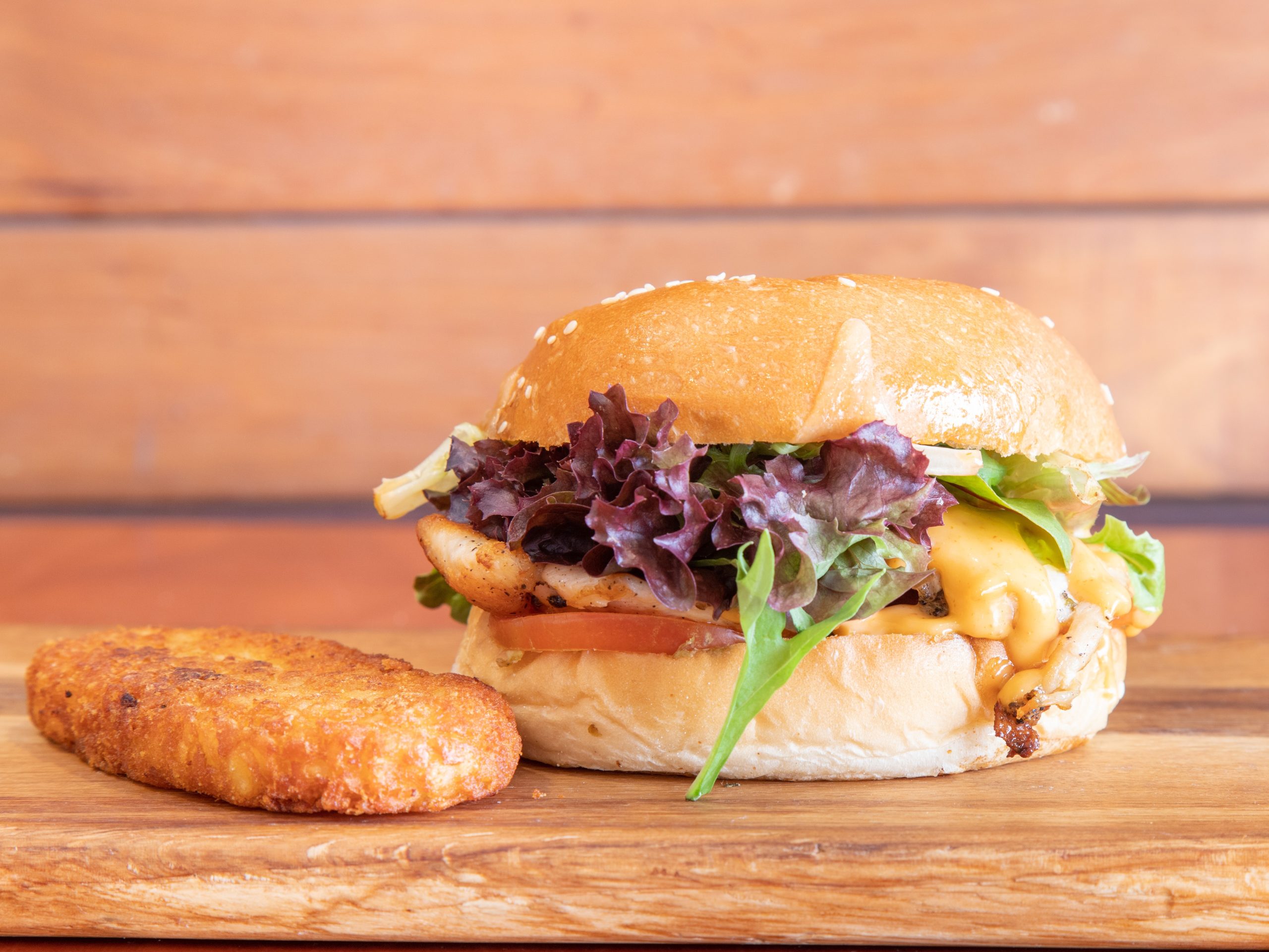 Calypso Burger with a Hashbrown